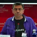 Juan Carlos Monedero durante su participación hoy en un curso de verano