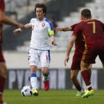 Tomas Rosicky durante el partido amistoso