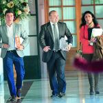 El presidente de la comisión de investigación, Julio Díaz, ayer