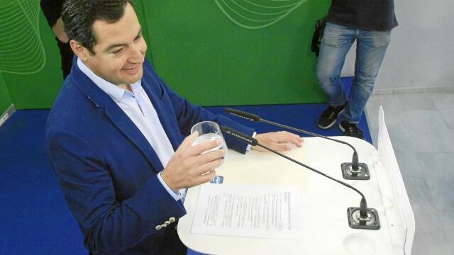 El presidente del PP-A, Juanma Moreno