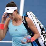 Garbiñe Muguruza se retira de su compromiso de semifinales ante la francesa Alizé Cornet.