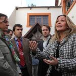 Jiménez en su visita a Bolivia