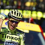 El ciclista polaco Rafal Majka, del equipo Tinkoff Saxo