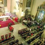 Imagen de archivo de una misa funeral