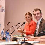 El secretario general de la Consejería de la Presidencia, José Manuel Herrero, durante la jornada, ayer en Soria