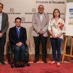 El presidente de la Diputación, Jesús Julio Carnero, presenta la marcha junto a la de la Asociación, Mercedes Fadrique, y los diputados Conrado Íscar y Alberto Collantes
