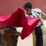Pase de pecho del torero en la pasada feria de Vitoria