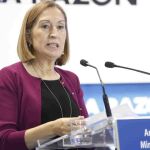 La ministra de Fomento, Ana Pastor, durante su intervención en LA RAZÓN DE...