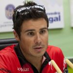 El triatleta Javier Gómez Noya, durante la presentación del campeonato de España de triatlón de la modalidad sprint, el pasado día 18