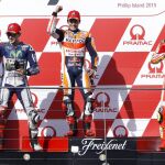 Marc Marquez, Jorge Lorenzo y Andrea Iannone.