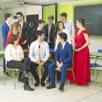 Tras recibir sus diplomas, LA RAZÓN reunió a un grupo representativo de los jóvenes «más listos» de la Comunidad. Foto: Jesús G. Feria