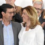 La secretaria general del PSOE de Andalucía y presidenta del Gobierno andaluz, Susana Díaz, que intervino en el encuentro "Ciudades por el Empleo"