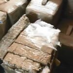 Dos detenidos en una operación antidroga en Cádiz con casi cinco toneladas de hachís intervenidas