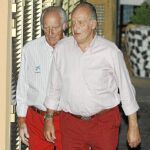 Don Juan Carlos, en Mallorca, acompañado por el armador José Cusí