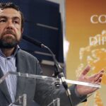 El secretario general del grupo parlamentario de Ciudadanos, Miguel Gutiérrez