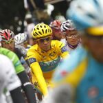 Contador en un momento de la etapa
