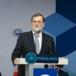 El expresidente del Gobierno, Mariano Rajoy, en el Comité Ejecutivo Nacional del PP / Foto: J. Fdez-Largo