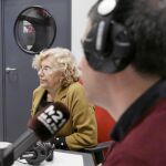 La alcaldesa, durante una entrevista en la antigua radio municipal