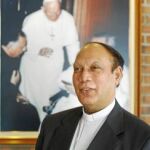 Andrew Francis, obispo de Multan (Pakistán), en la sede de Ayuda a la Iglesia Necesitada en Madrid