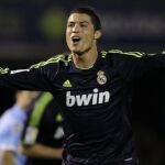 Cristiano Ronaldo celebra uno de sus goles ante el Celta de Vigo.
