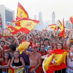 "Barcelona con la Selección" promovió la instalación de pantallas en la ciudad condal para ver los partidos de la Eurocopa de 2016