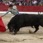 El torero francés Sebastián Castella, durante la corrida celebrada en Ledesma