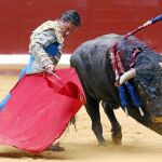 Diego Urdiales durante la faena de muleta en la última de la Semana Grande de San Sebastián