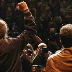 Iglesias y Garzón celebran un encuentro ciudadano tras el preacuerdo electoral alcanzado ayer.