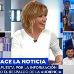 Matías Prats, Sandra Golpe, Vicenté Vallés y Mónica Carrillo fueron ayer a «Espejo público», presentado por Susanna Griso, para hablar de esta campaña