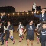 Diego Ventura y Hermoso de Mendoza a hombros, en imagen de archivo