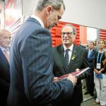 Torra ya entregó un documento con las reivindicaciones separatistas al Rey el pasado 22 de junio durante la inauguración de los Juegos del Mediterráneo en Tarragona/Efe