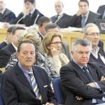 Julián Muñoz y Juan Antonio Roca, durante el proceso judicial por el «caso Saqueo II»