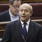 El ministro de Cultura, José Ignacio Wert, durante su intervención el dia 24 en la sesión de control al Ejecutivo del pleno del Congreso