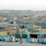 Vista general de un campo de refugiados saharauis en TInduf