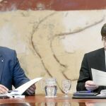 El Govern, en la imagen un momento del Consell Executiu, deja en manos de los partidos el debate de la lista única