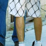 Los pantalones de «El Rafita» recreaban una reja con pinchos. Foto: © Jesús G. Feria