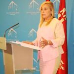 La consejera de Presidencia, María Pedro Reverte, da a conocer los asuntos aprobados en el Consejo