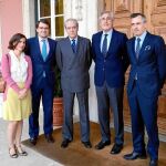 Fernández Mañueco y José Luis Rivas, junto a Baranquida y Natalia Briales