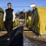 Refugiados en un campamento de acogida en Thisted al norte de Jutland en Dinamarca, en una foto de archivo