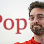 Pau Gasol, durante la rueda de prensa en la que manifestó sus dudas sobre la seguridad ante el zika