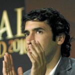 Raúl estuvo presente ayer en Madrid en los actos de presentación de la semana de la Liga de Campeones