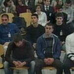 Imagen del interior de la Audiencia Nacional donde están siendo juzgadas ocho personas por la agresión de Alsasua