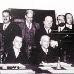 Las broncas en el PSM son una constante desde la República. En la imagen, los políticos socialistas Besteiro y Largo Caballero
