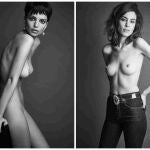 Emily Ratajkowski (izq.) y Alexa Chung.