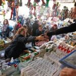 Alicia Sánchez Camacho en el mercado de Bellvitge