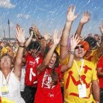 Benedicto XVI llenó Madrid en 2011, en su tercer encuentro con los jóvenes