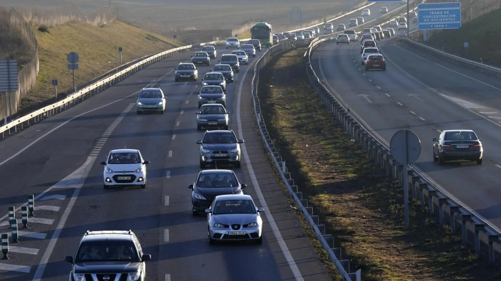 Se esperan más de 450.000 desplazamientos en las carreteras de Castilla y León