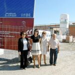 La directora gerente del Menor, Laura Muñoz (2i), visitó las obras