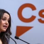 La secretaria de Formación y portavoz de la Ejecutiva, Inés Arrimadas