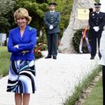 Esperanza Aguirre hoy en un acto en Soto del Real